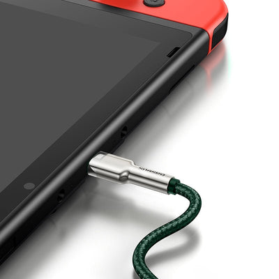 Cable de Carga Rápida Metálico Baseus USB - C a USB - C de 2 Metros - 100W - Serie Cafule Premium - Verde - Bestmart