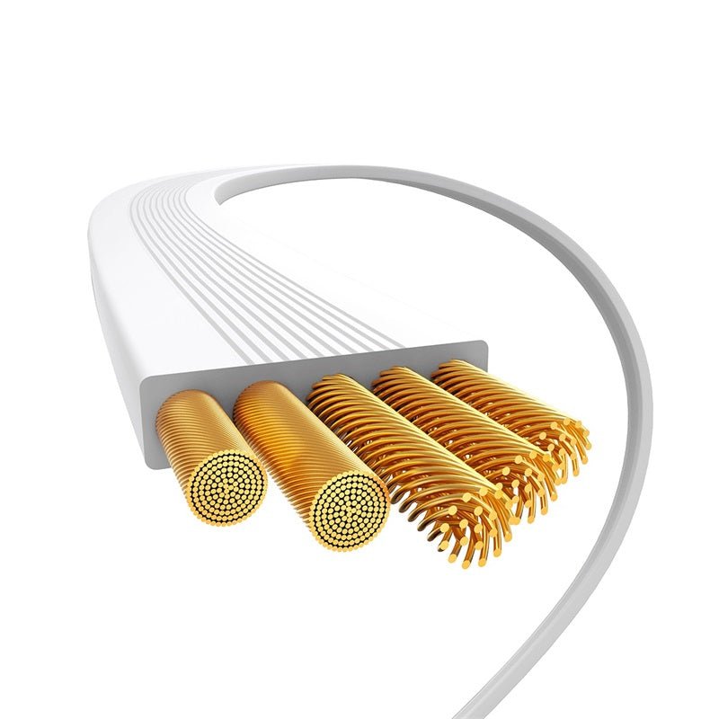 Cable de Carga Rápida Retráctil Bidireccional Baseus Free2 Draw Mini Tipo C a Tipo C de 1 metro - 100W - Blanco - Bestmart