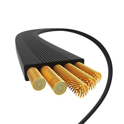 Cable de Carga Rápida Retráctil Bidireccional Baseus Free2 Draw Mini Tipo C a Tipo C de 1 metro - 100W - Negro - Bestmart