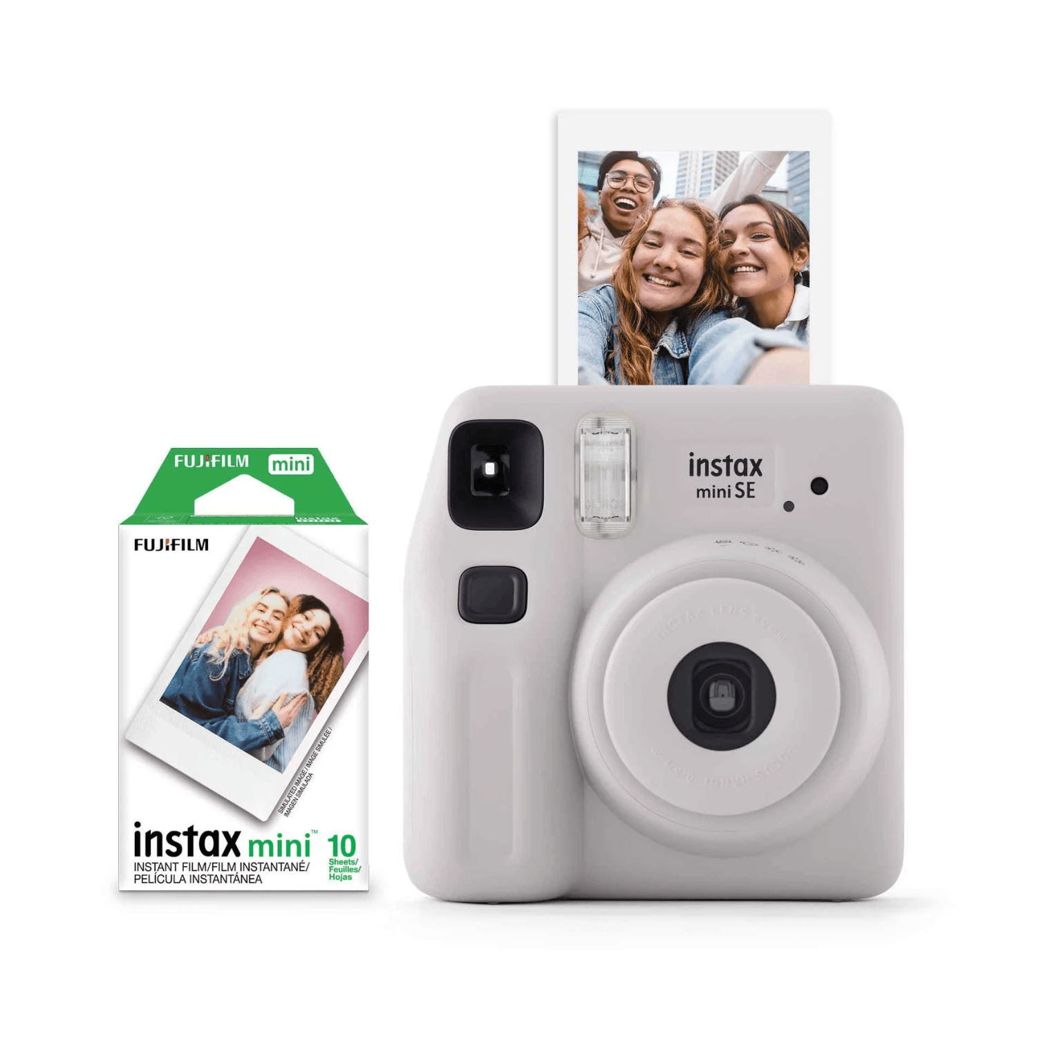 Cámara Fujifilm Instax Mini SE - Gris + 10 Films - Bestmart