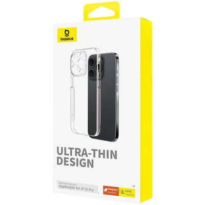Carcasa Transparente Ultra Delgada Baseus Series Lucent para iPhone 15 Pro (Open Box) - Bestmart