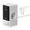 Cargador Baseus PowerCombo Digital PowerStrip (AC - Tipo C - USB - A) - 65W - Blanco - Bestmart