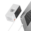 Cargador Baseus PowerCombo Digital PowerStrip (AC - Tipo C - USB - A) - 65W - Blanco - Bestmart