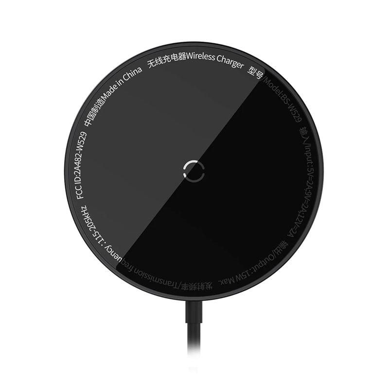 Cargador Inalámbrico Baseus Simple Mini3 con MagSafe - 15W - Negro - Bestmart