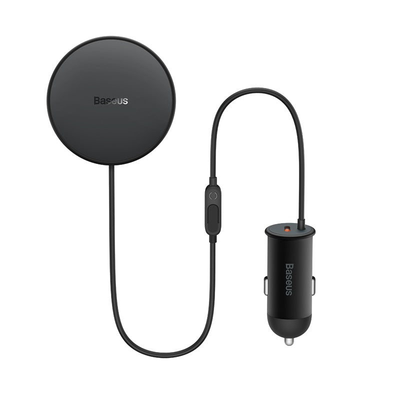 Cargador Inalámbrico MagSafe para Autos - Baseus - Negro - Bestmart