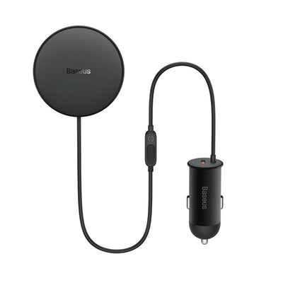 Cargador Inalámbrico MagSafe para Autos - Baseus - Negro - Bestmart