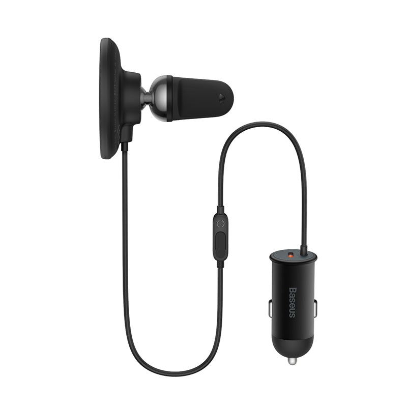 Cargador Inalámbrico MagSafe para Autos - Baseus - Negro - Bestmart