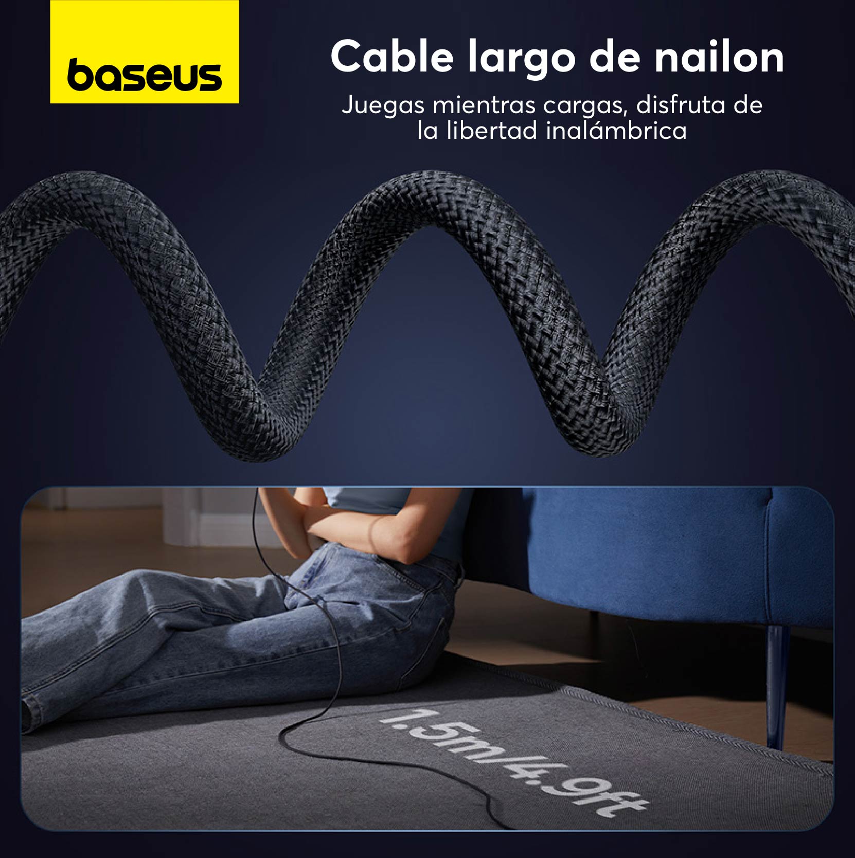 Cargador inalámbrico Qi2 Baseus Mini4 Universal Explorer 15W - Bestmart