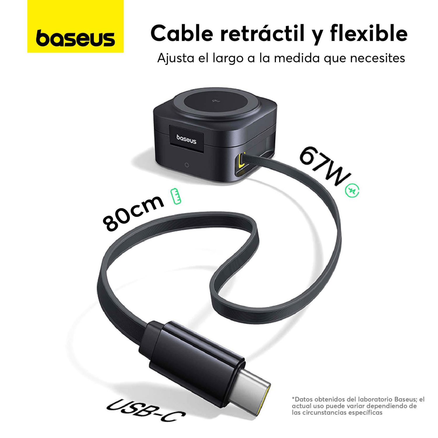 Cargador Magnético Qi2 2 en 1 Baseus PicoGo 67W - Bestmart