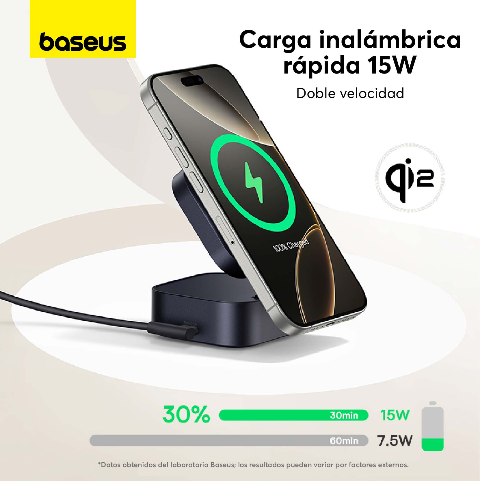 Cargador Magnético Qi2 2 en 1 Baseus PicoGo 67W - Bestmart