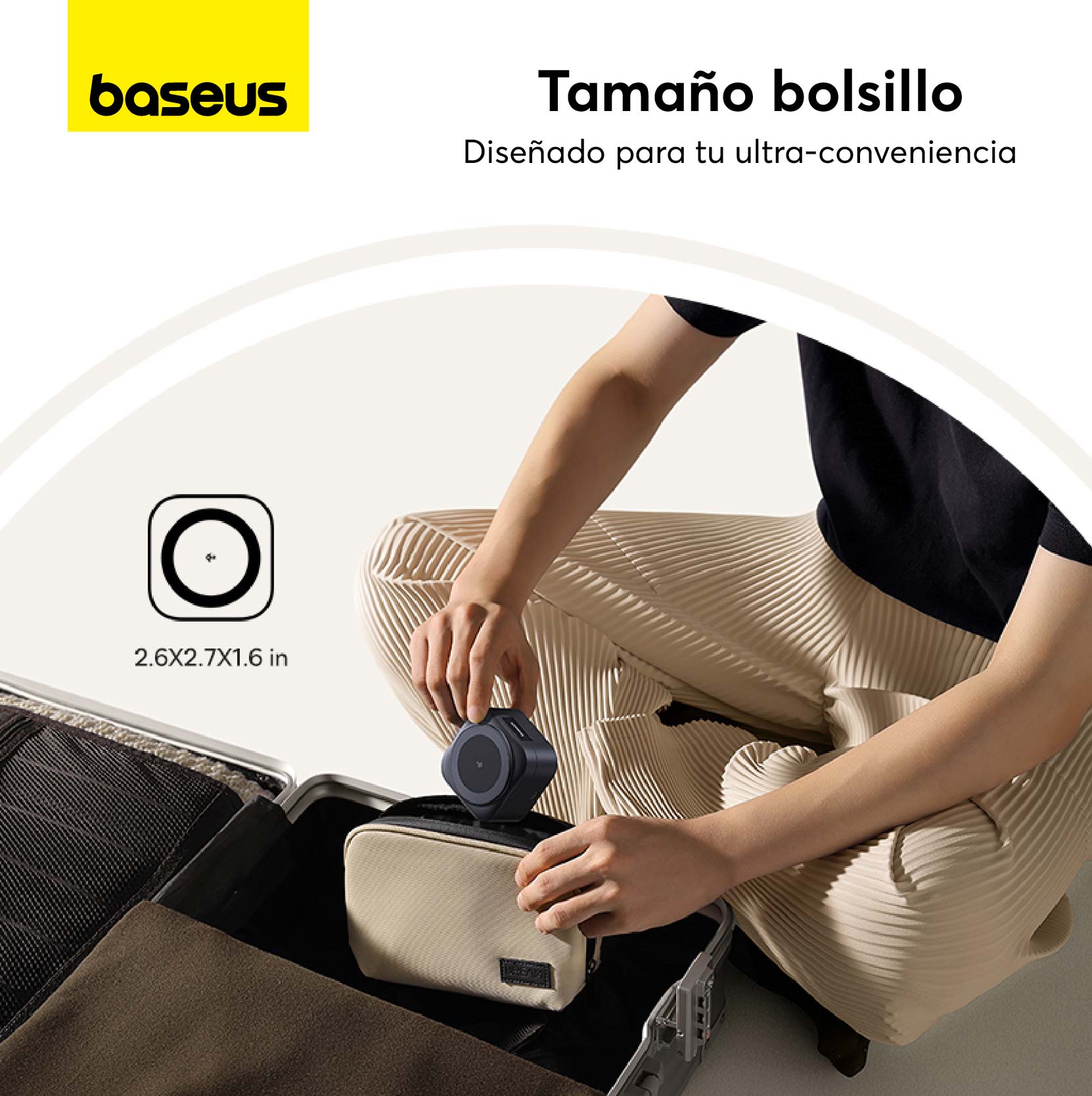 Cargador Magnético Qi2 2 en 1 Baseus PicoGo 67W - Bestmart