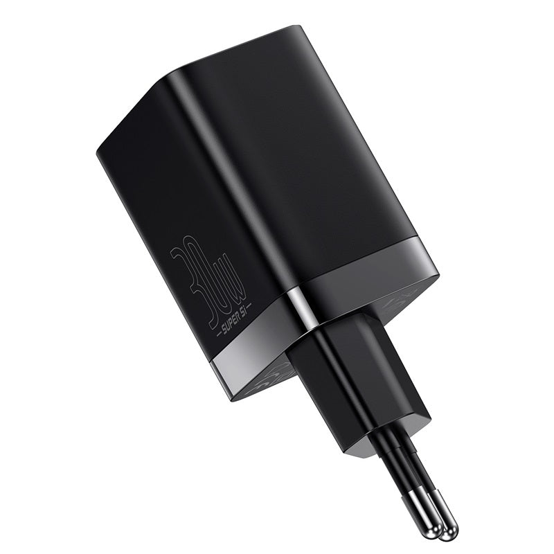 Cargador Rápido Baseus Dual USB y USB - C - 30W - Negro - Bestmart