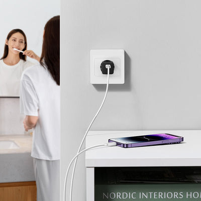 Cargador Rápido Baseus Mini GaN5 1C 30W - Negro - Bestmart