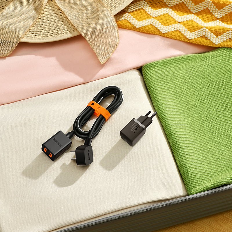 Cargador Rápido Baseus Mini GaN5 1C 30W - Negro - Bestmart