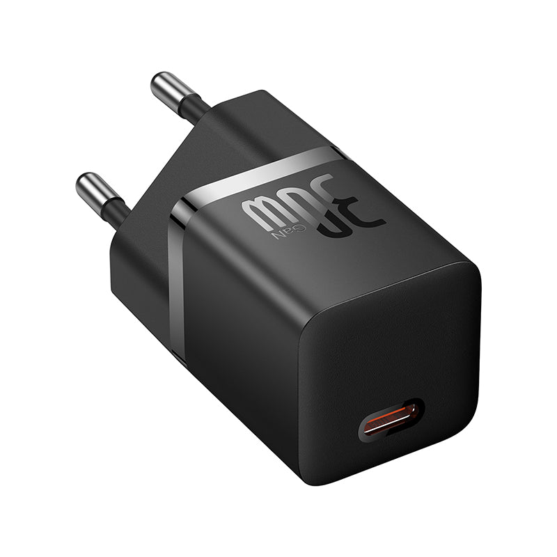 Cargador Rápido Baseus Mini GaN5 1C 30W - Negro - Bestmart