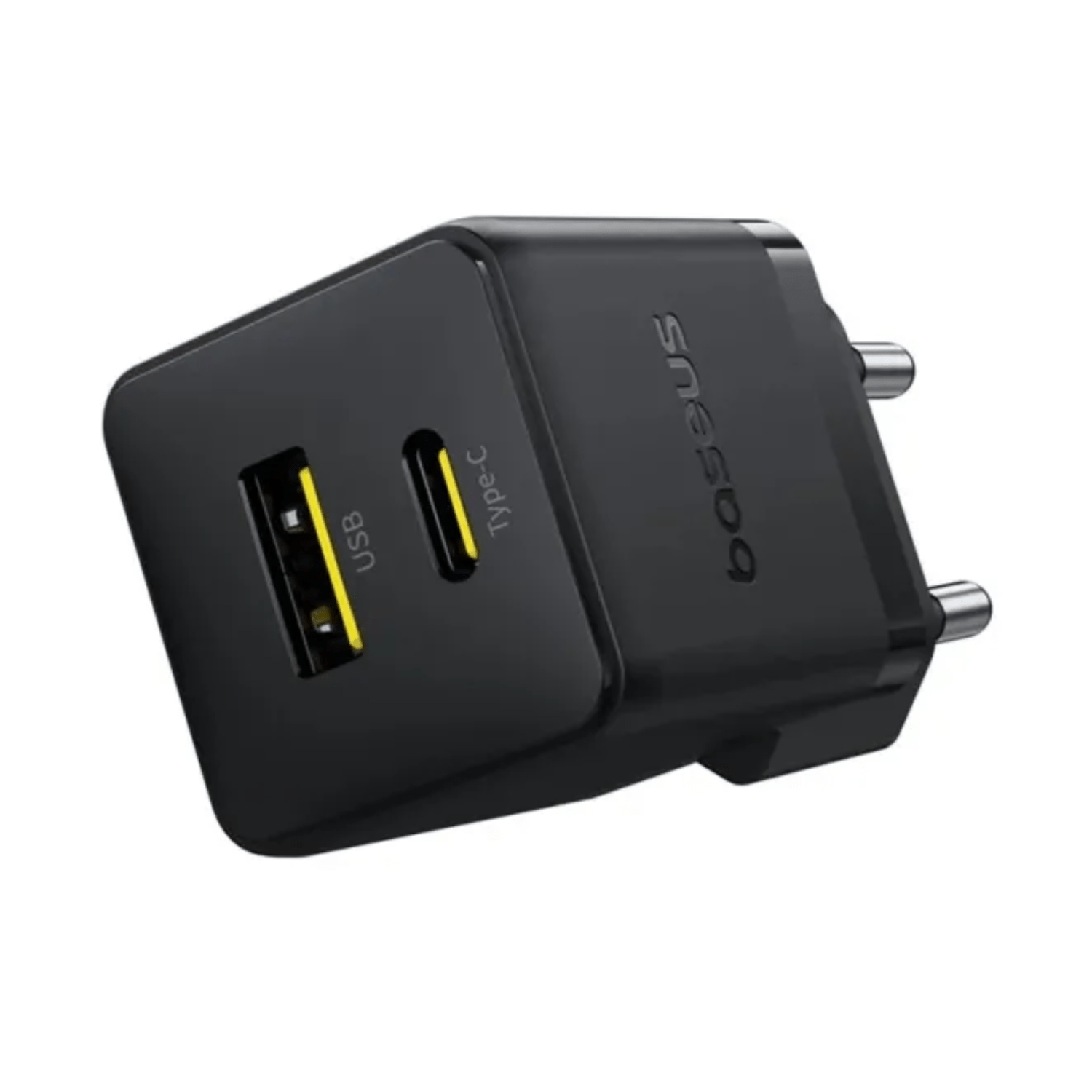 Cargador Rápido Baseus Palm Cluster USB y Tipo C 20W Negro - Bestmart