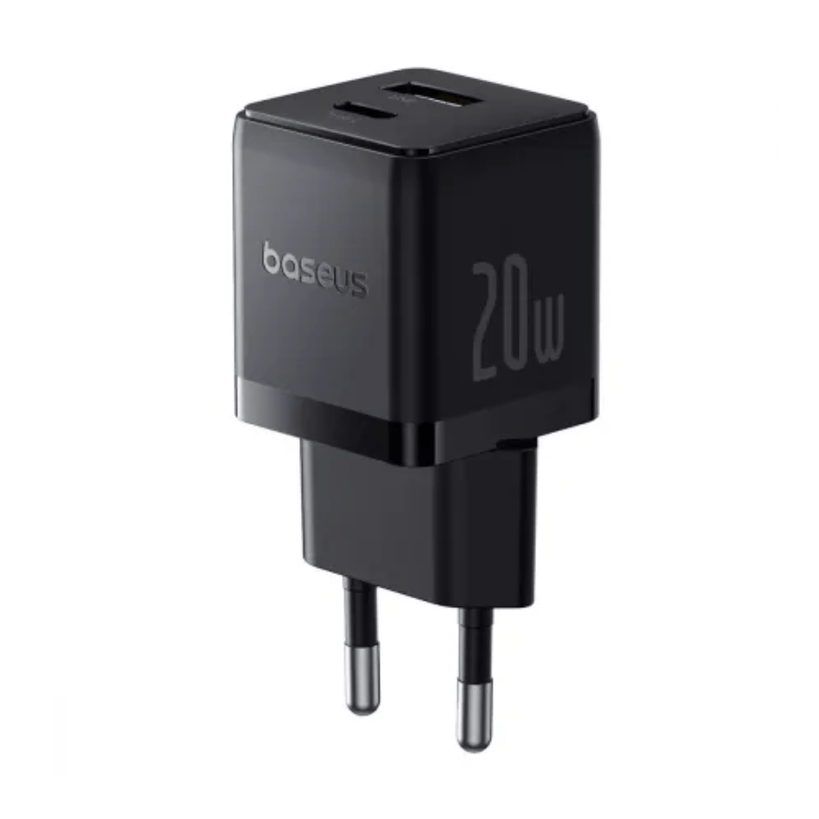 Cargador Rápido Baseus Palm Cluster USB y Tipo C 20W Negro - Bestmart