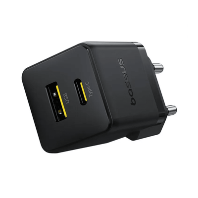 Cargador Rápido Baseus Palm Cluster USB y USB-C 30W Negro Open Box - Bestmart