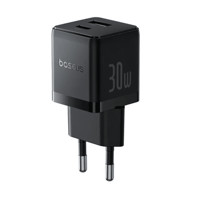 Cargador Rápido Baseus Palm Cluster USB y USB-C 30W Negro Open Box - Bestmart