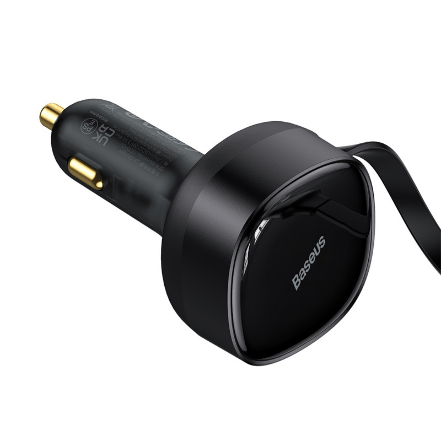 Cargador Rápido para Auto Baseus 2 en 1 USB C y Lightning 30W Negro - Bestmart