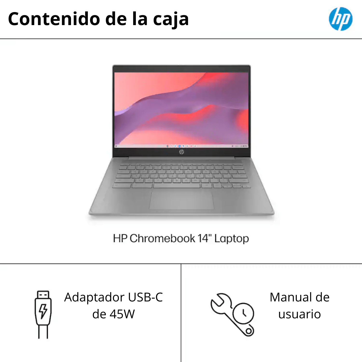 Chromebook HP 14" Intel Celeron N4500 4GB RAM 64GB eMMC Gris - Bestmart