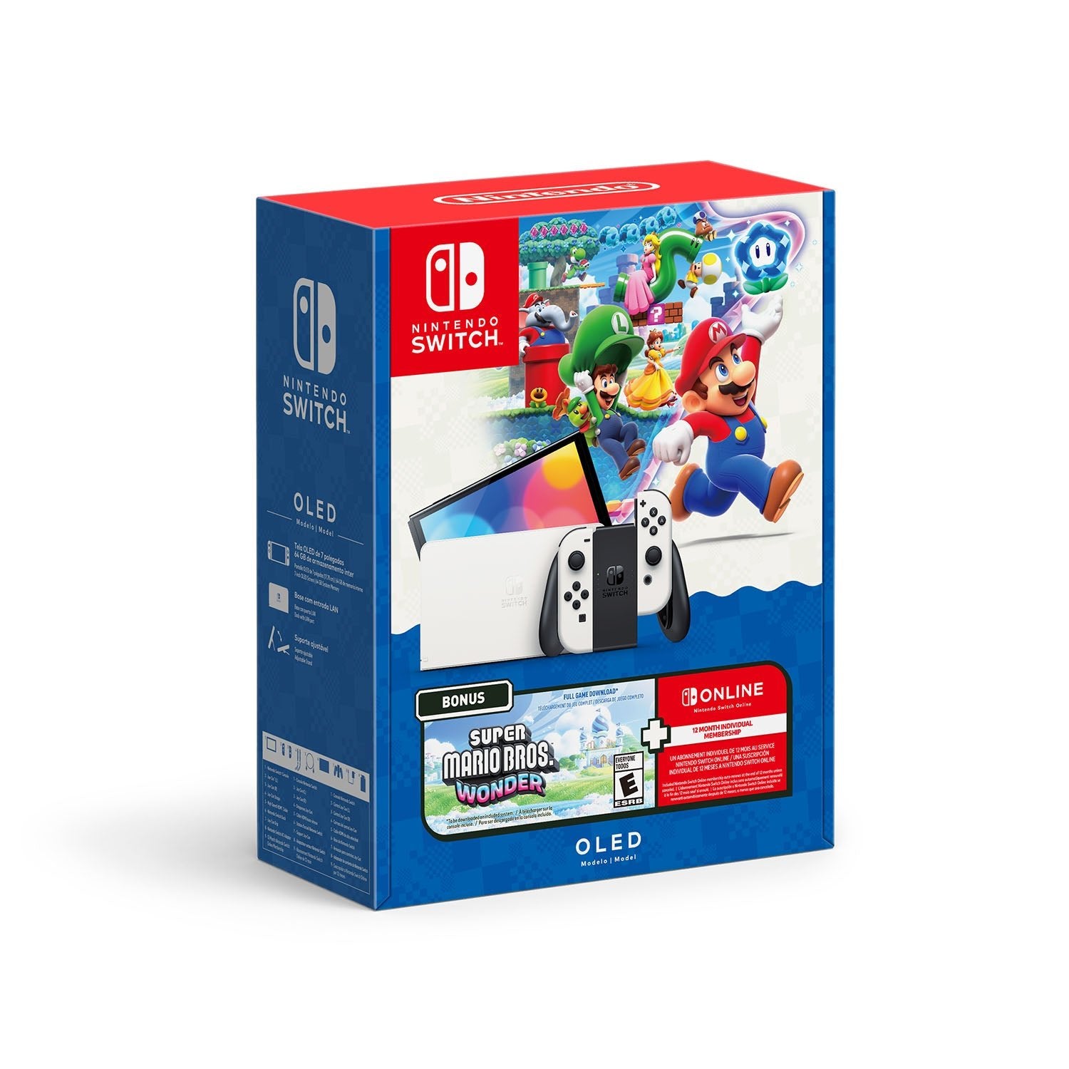 Consola Nintendo Switch Oled + Juego Super Mario Wonder - Bestmart