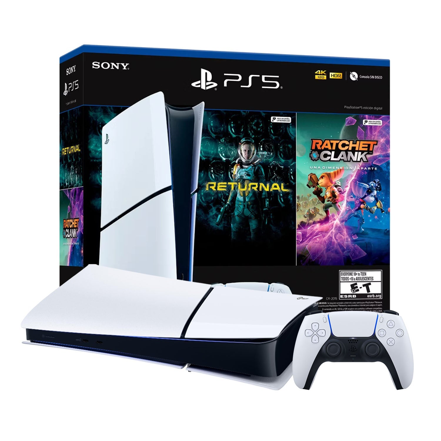 Consola PS5 Slim Edición Digital + 2 juegos - Bestmart