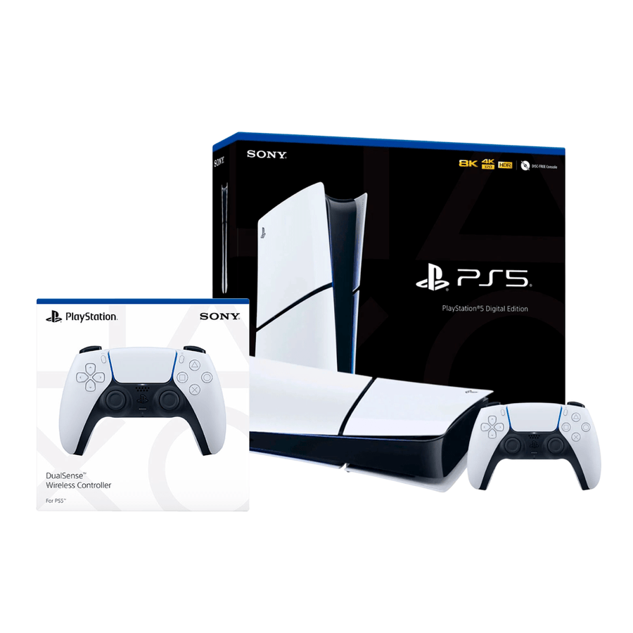 Consola Sony Playstation 5 Slim Edición Digital + Control Dualsense Adicional Blanco - Bestmart