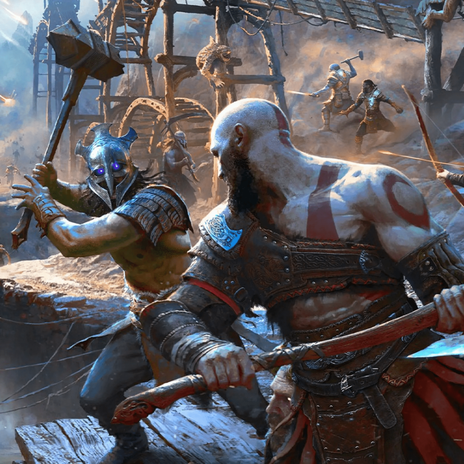 Consola Sony PlayStation PS4 1TB + 1 Control Inalámbrico + Juego God Of War Ragnarok - Bestmart