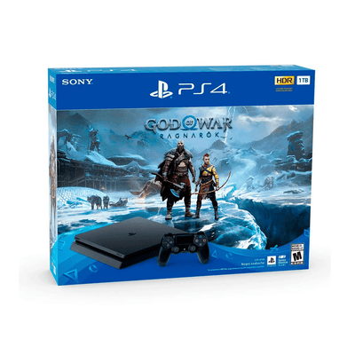 Consola Sony PlayStation PS4 1TB + 1 Control Inalámbrico + Juego God Of War Ragnarok - Bestmart