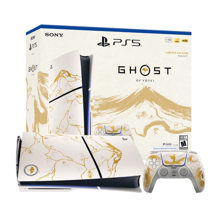 Consola Sony PS5 Slim Ghost of Yotei Bundle Gold Edición Disco - Bestmart