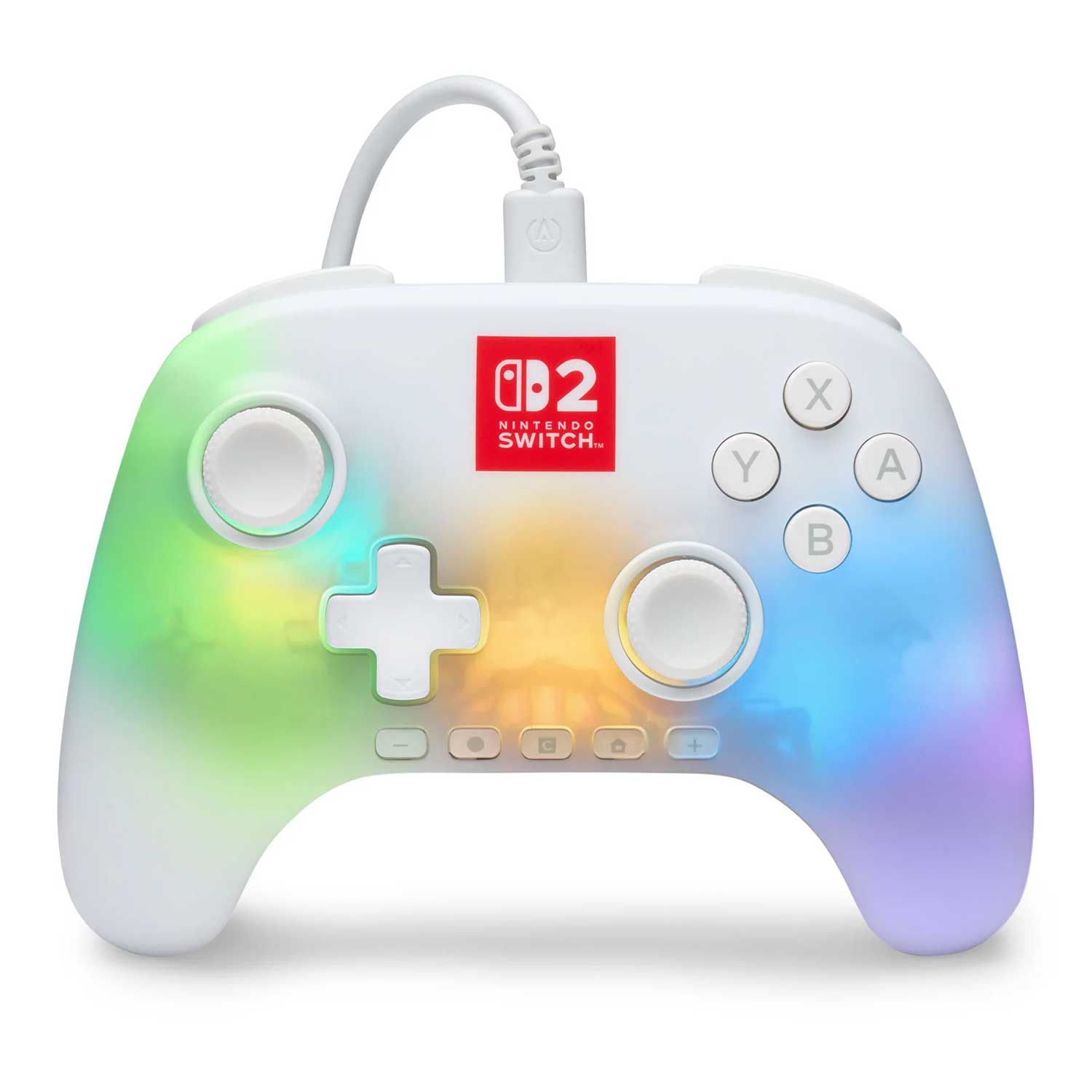 Control con Cable PowerA Advantage Lumectra para Nintendo Switch 2 Blanco - Bestmart