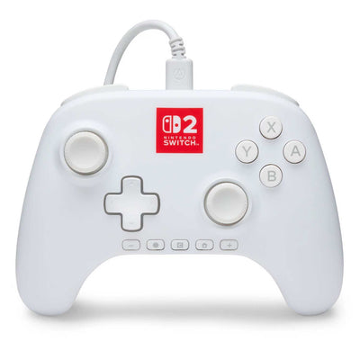 Control con Cable PowerA Advantage Lumectra para Nintendo Switch 2 Blanco - Bestmart