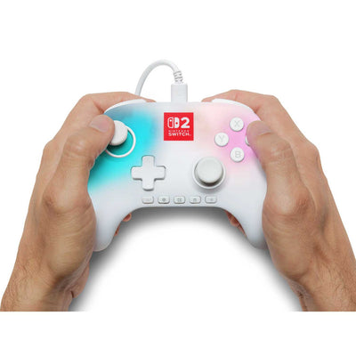 Control con Cable PowerA Advantage Lumectra para Nintendo Switch 2 Blanco - Bestmart