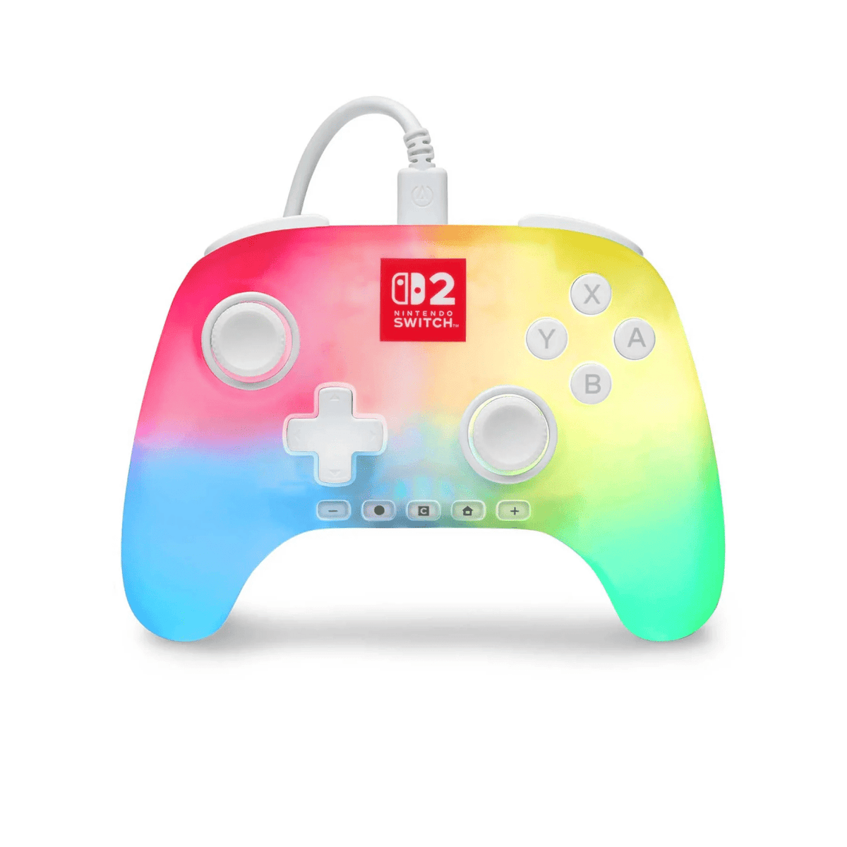 Control con Cable PowerA Advantage Lumectra para Nintendo Switch 2 Blanco - Bestmart