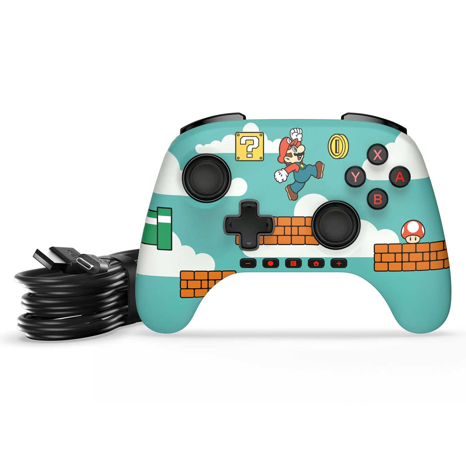 Control con Cable PowerA Advantage para Nintendo Switch 2 Mario Time - Bestmart