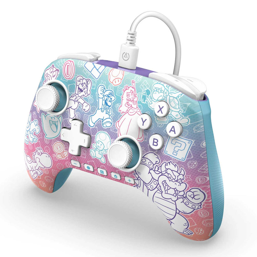 Control con Cable PowerA Advantage Super Mario Bros. Reino Champiñón Nintendo Switch 2 - Bestmart