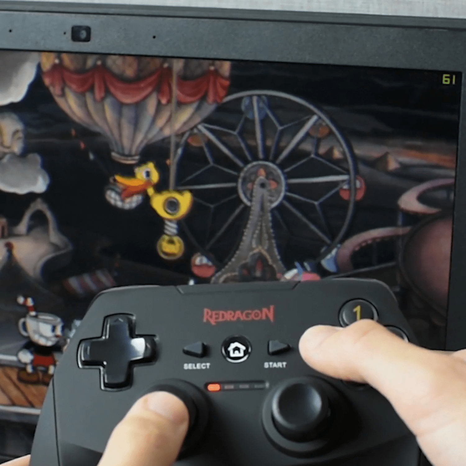 Control Gamer Inalámbrico Redragon Harrow G808 PC y PS3 - Bestmart