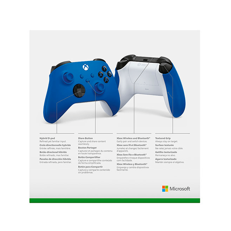 Control Inalámbrico Microsoft Xbox Core Wireless - Azul - Bestmart
