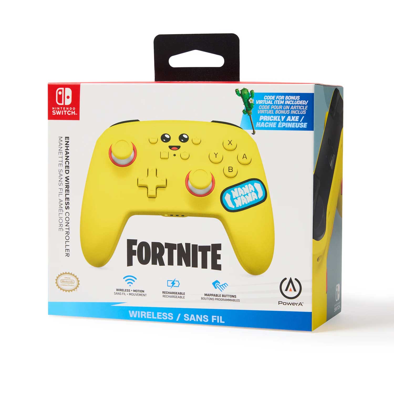 Control Inalámbrico PowerA Enhanced Fortnite Peely para Nintendo Switch - Bestmart