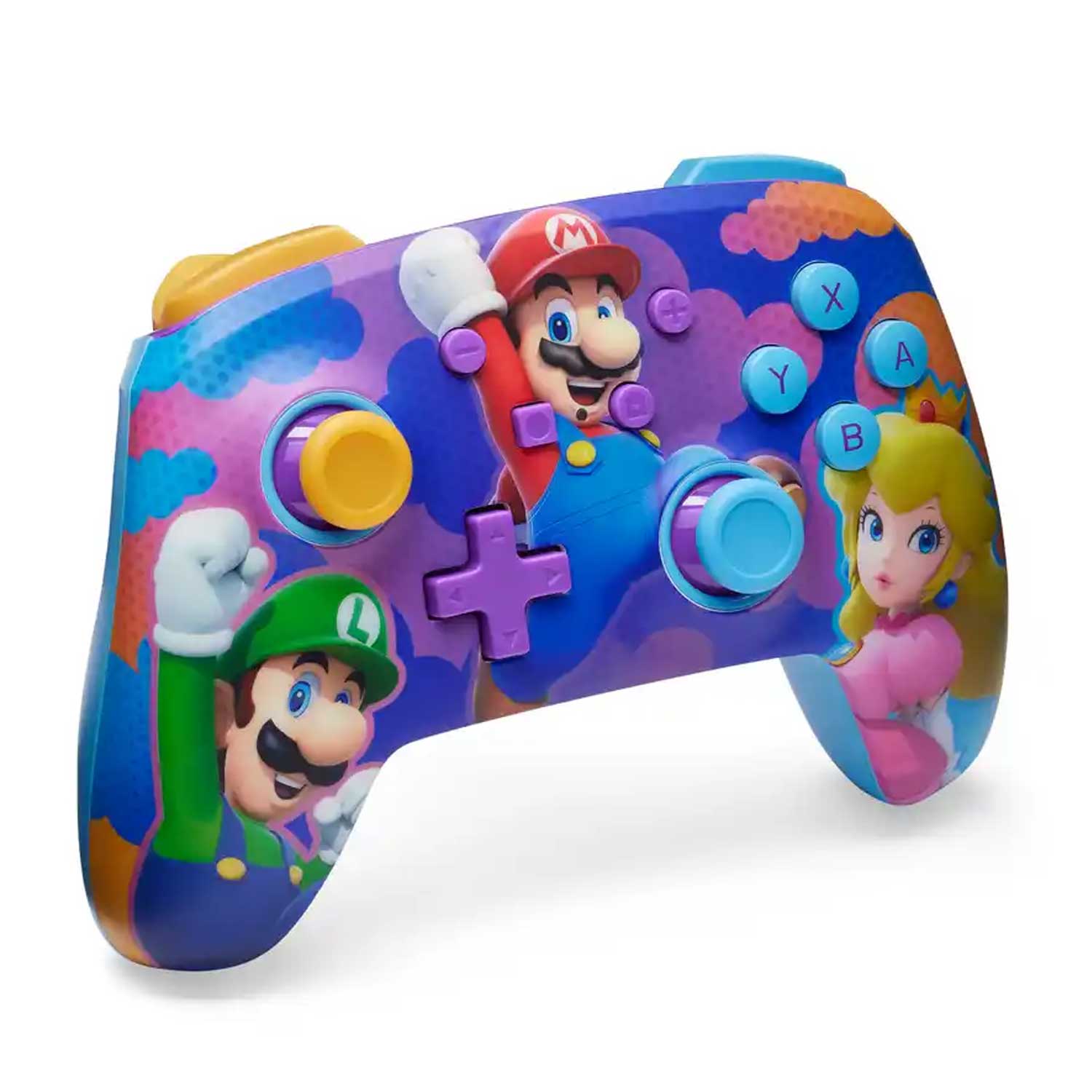 Control Inalámbrico PowerA Enhanced Super Mario Bros. Splash Heroes Nintendo Switch - Bestmart