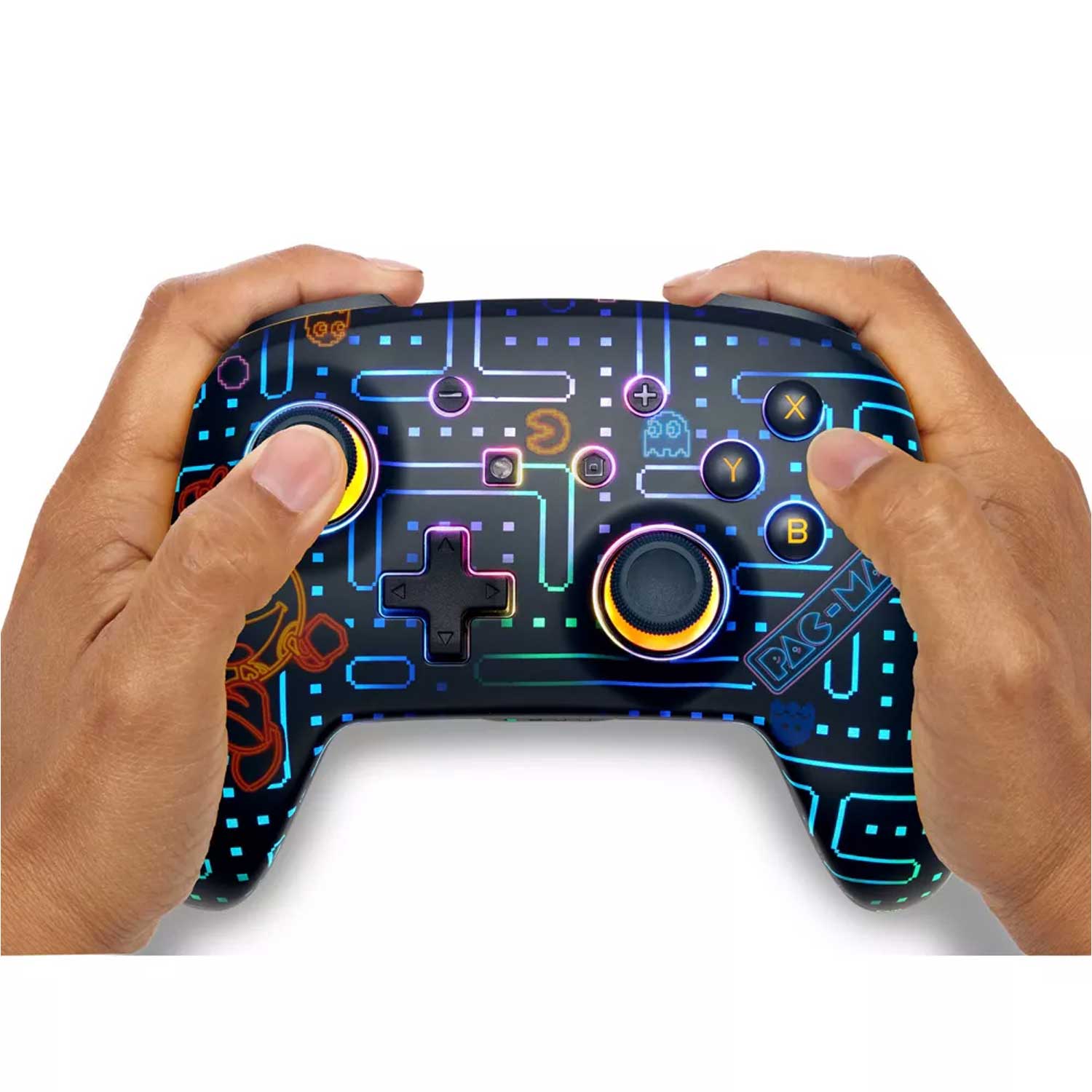 Control Inalámbrico PowerA Lumectra Pac-Man Neon Arcade para Nintendo Switch - Bestmart