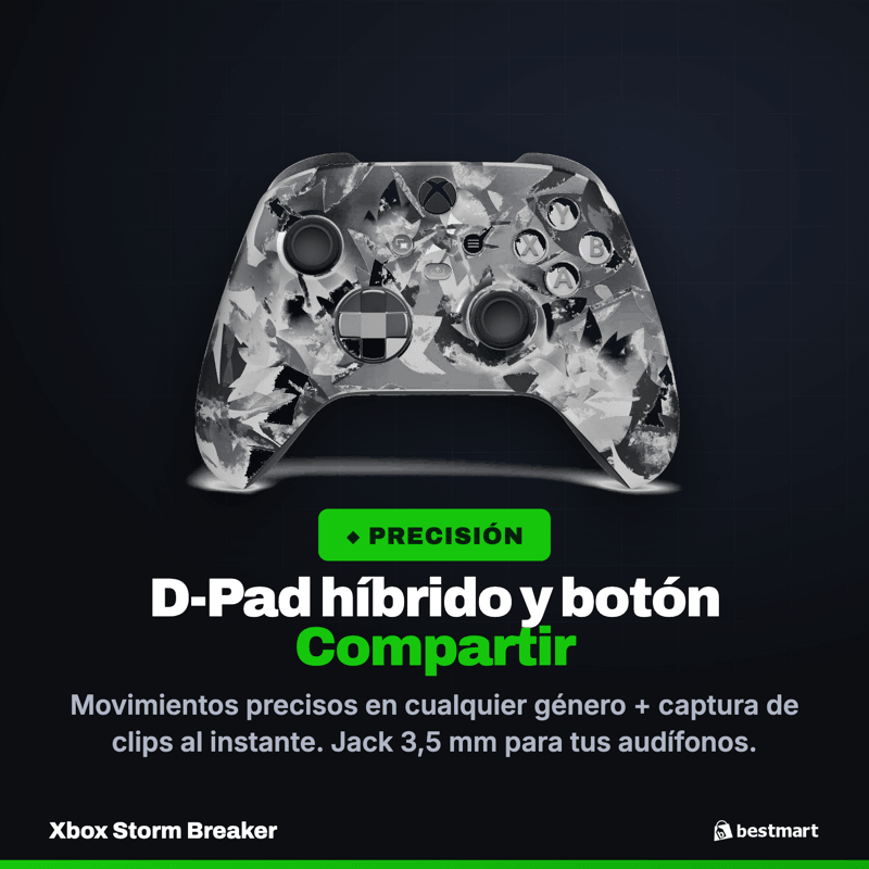 Control Inalámbrico Xbox Storm Breaker Edición Especial para Xbox Series X|S, Xbox One y PC - Bestmart