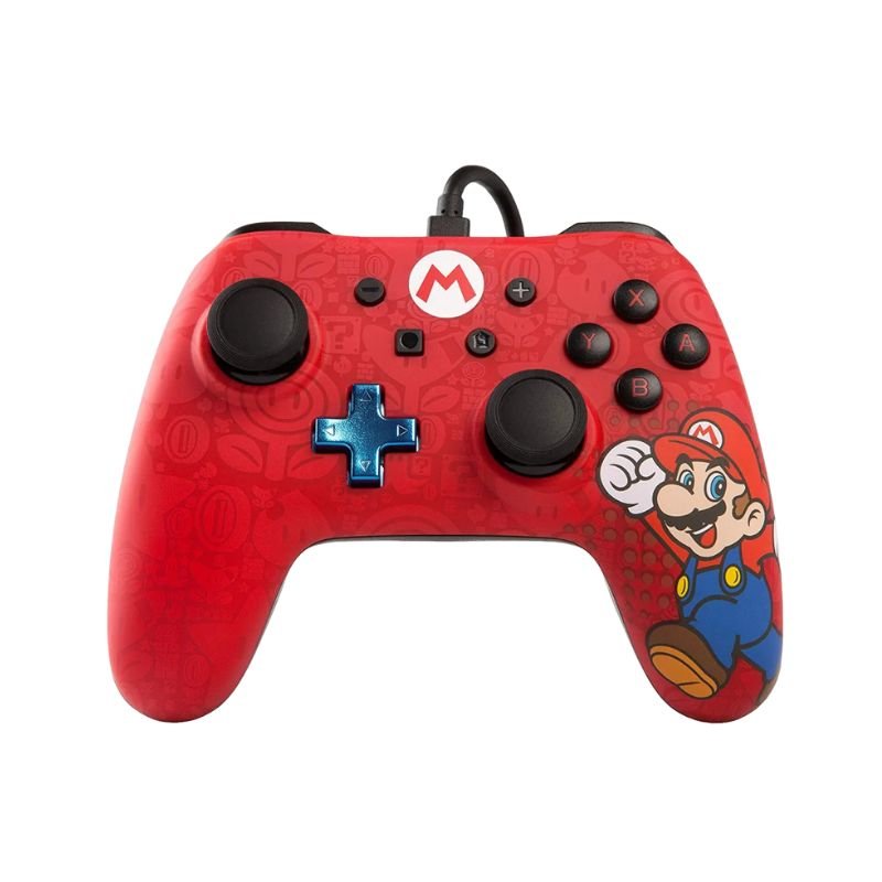 Control Nintendo Switch PowerA Con Cable - Edición Mario Iconic - Bestmart