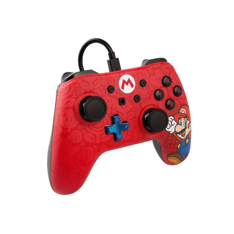 Control Nintendo Switch PowerA Con Cable - Edición Mario Iconic - Bestmart