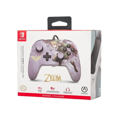 Control Nintendo Switch PowerA Con Cable - Edición Zelda Valiant Link - Bestmart