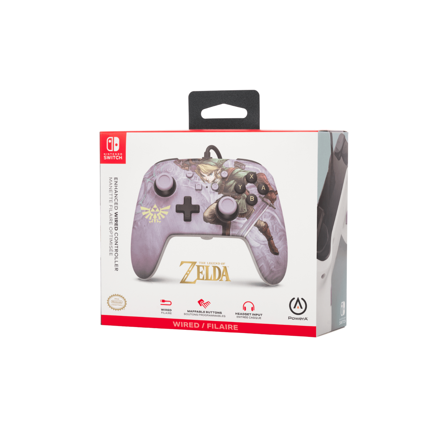 Control Nintendo Switch PowerA Con Cable - Edición Zelda Valiant Link - Bestmart
