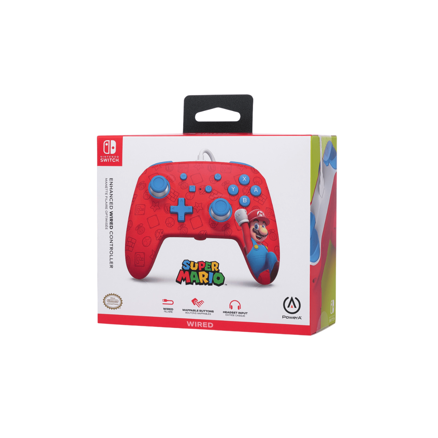 Control Nintendo Switch PowerA Con Cable - Super Mario Woo - Hoo! - Bestmart