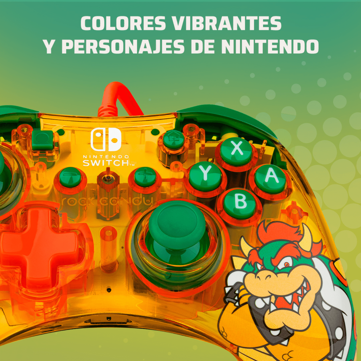 Control PDP Nintendo Switch Con Cable Rock Candy Bowser - Bestmart