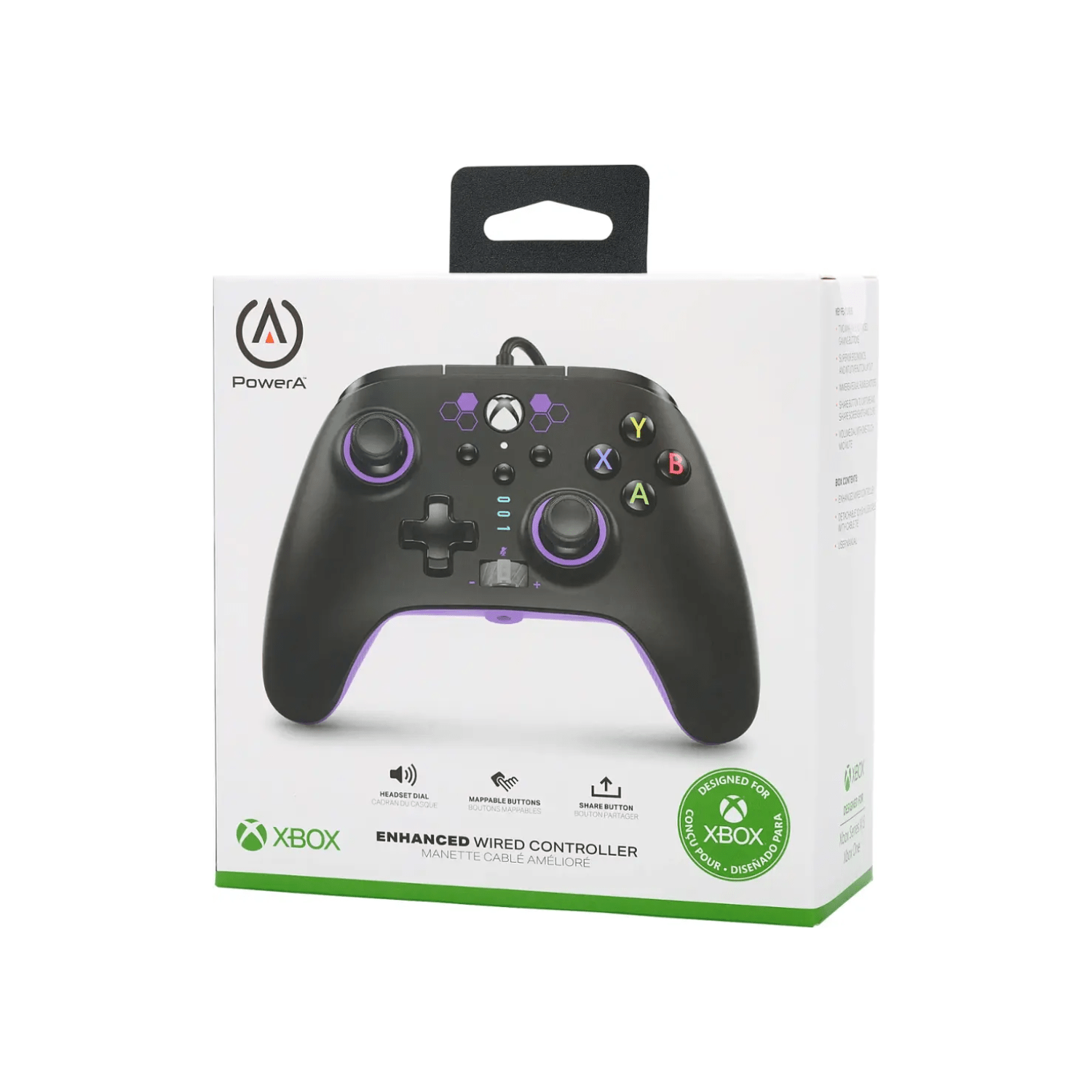 Control PowerA para Xbox S/X/One - Purple Hex - Bestmart
